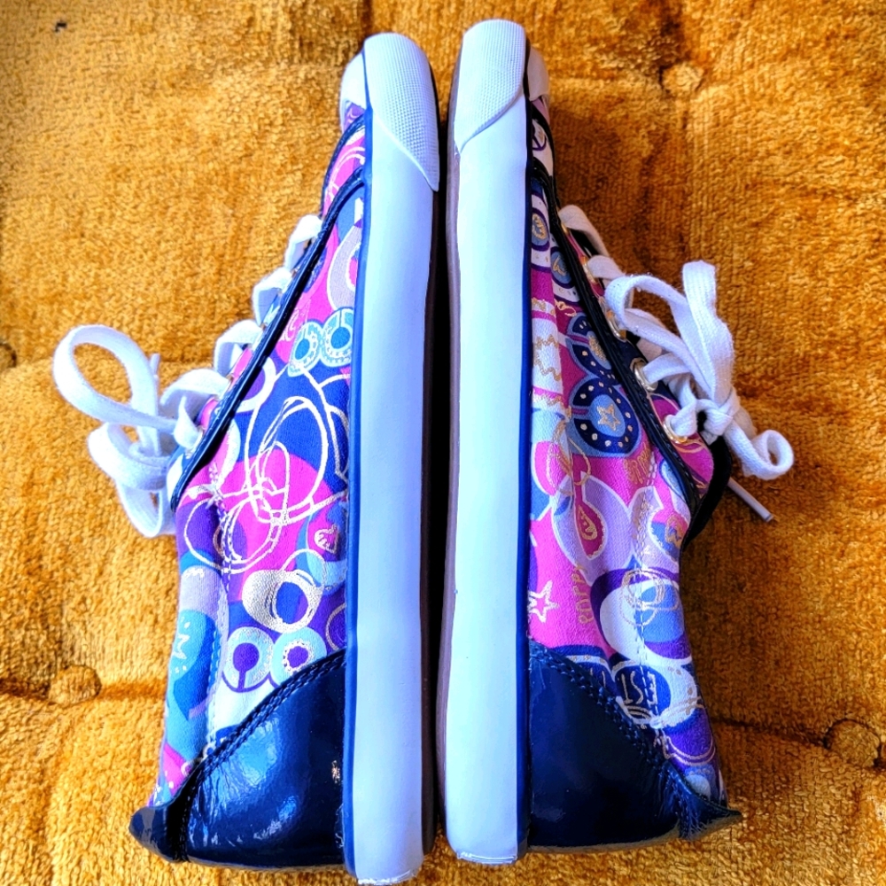 Coach Leatherware "Barrett" Poppy logo sneakers